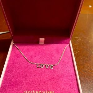 Mia Fiore Italy LOVE sterling silver necklace w original box